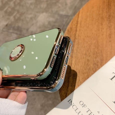 スマホリング付 iphone11/12promaxケース 金色枠ツヤありアイフォンSE2/XSMAXカバー スタンド機能付 落下防止 頑丈耐久性耐衝撃 M300