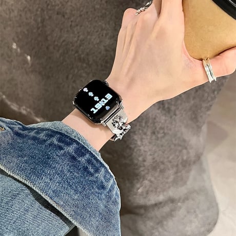 Apple watch series10/9  バンド オシャレ アップルウォッチseries 8 7 6 5 4 3 2 SE Ultra  トレンドファッション 高級感たっぷり[M4595]
