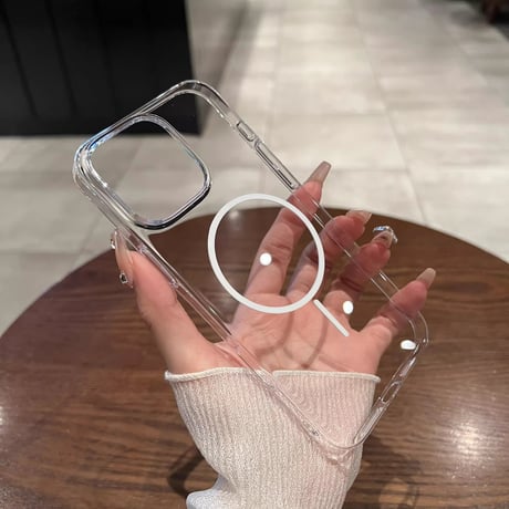 透明軽量 iPhone16promax/16proケース MagSafe対応 黄ばまない クリア iPhone15Pro/14/13/12カバー 高透明感頑丈 [M5317]