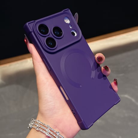 スクエア iPhone17Pro/17Promaxケース Magsafe充電 iPhone17/17Airカバー 四角耐衝撃 カッコイイ [M5659]