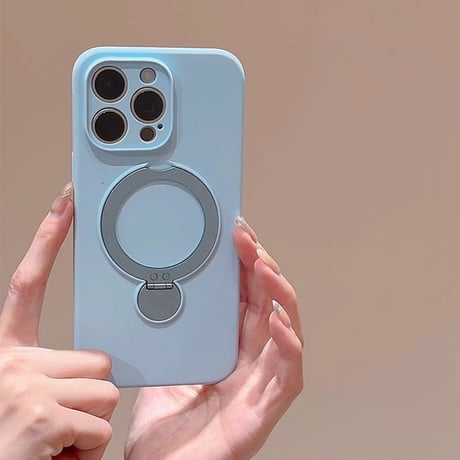 リング付 iPhone16/16Proケース Magsase対応 シリコン iPhone15/14Pro/13ケース 多機能 指紋防止 丈夫  [M4592]