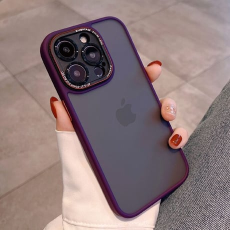 指紋防止 iphone14pro/14promaxカバー マット加工 汚れ付きにくいiphone13/12promaxカバー  耐衝撃 滑りにくい 高品質[M2294]