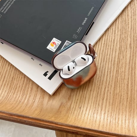 暈し染めカラー Airpods4ケース シック AirpodsPro2ケース airpods3/2カバー  かわいい リング付 おしゃれ [M5332]