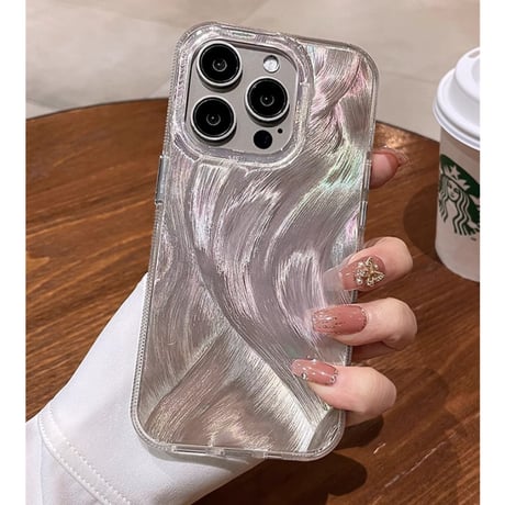 キラキラ iPhone15/15proケース オシャレ iphone14/13/12proカバー きれい シック 女子力アップ[M3886]