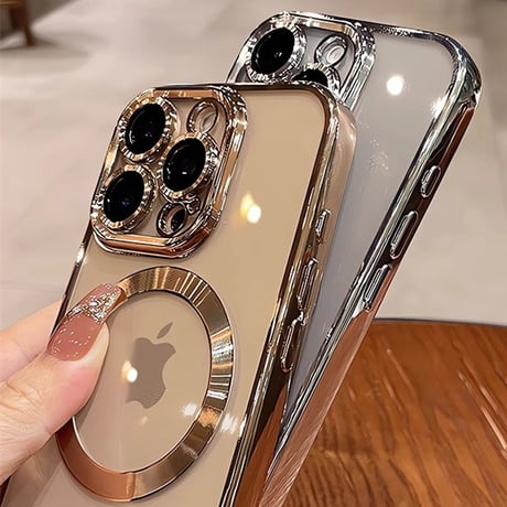 MagSafe対応 iPhone16pro/16promaxケース 黄ばまないクリア アイフォン15/14pro/13/12proカバー カメラカバー 軽量耐久性ある[M4682]