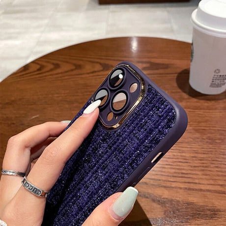 有名人愛用 iPhone14/14proケース レンズ保護フイルム付 アイフォン13pro/12/11カバー お揃い 布 プレゼントにおすすめ[M2470]