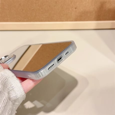 キラキラレンズフイルム付 iPhone15/15proカバー ミラー iPhone14promax/13pro/12ケース 割れない 頑丈[M4260]
