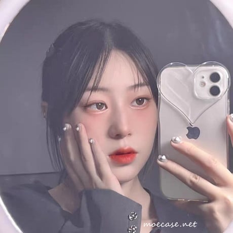 ハート型 透明iphone11/12promaxケース クリアiphonexs/xsmaxカバー  写真メモ挟める   ガールズに超人気M732
