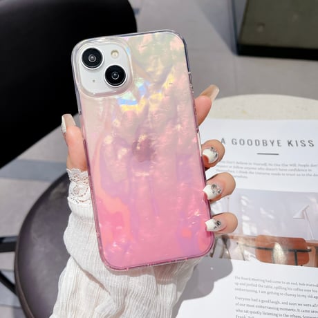 シェル風 iPhone15Pro/15カバー キラキラ iPhone14/13Proカバー 綺麗 ガールズに大人気[M4259]
