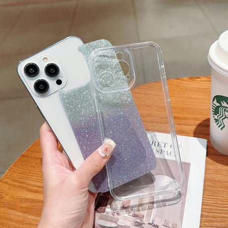 キラキラシール iPhone全機種対応 使いやすい 高品質 おしゃれ シック  クリアケースにおすすめ[M3160]