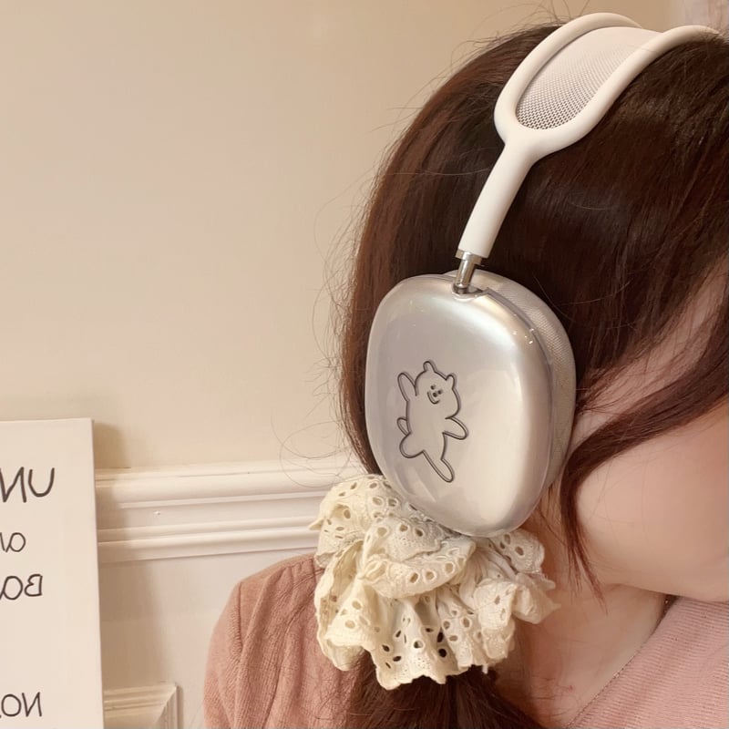 可愛い AirPodsMaxケース クリア エアーポッズ マックス専用カバー お