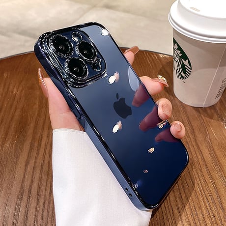 メタル iPhone17pro/16promaxケース  クリア 黄ばまないアイフォン15pro/14/13/12proカバー カメラ保護 軽量 定番商品[M3550]