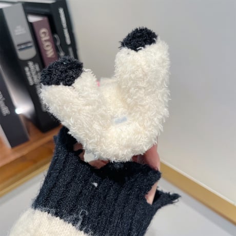 Pandaぬいぐるみ Airpods3/Pro2ケース フワフワ エアーポッズケース 可愛い顔 丈夫 ギフトにおすすめ[M3858]