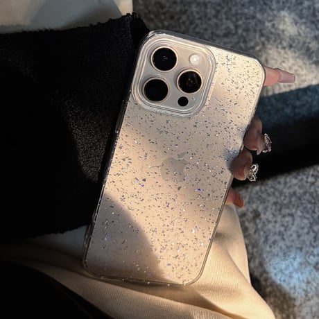 キラキラグリッター iPhone16/16proケース 定番 iPhone14/13pro/12カバー 大人可愛い 軽量人気[M5247]