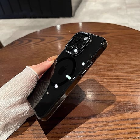 iPhone15Pro/15ProMaxケース クリア MagSafe対応 黄ばまない アイフォン14/13proカバー カッコイイ 頑丈 [M3528]