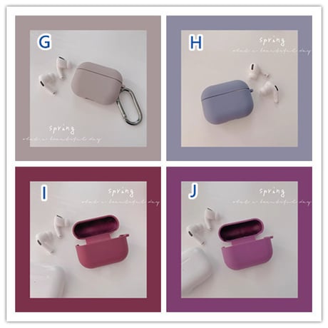 Airpods 4ケース シリコン AirpodsPro2/3ケース  可愛いエアーポッズカバー カラビナ付  指紋防止 手触りいい [M4683]