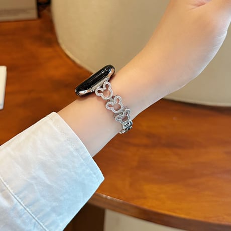 かわいい ダイヤ  AppleWatchバンド メタル AppleWatchベルト Series 11/10/9/8 SE3/2  Ultra3/2/1 高級感高品質 人気品[M6227]
