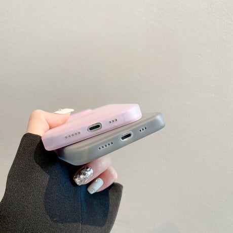 高品質指紋防止 iPhone14/14proケース 黄ばまない アイフォン13/12proカバー  半透明 マット 全面保護 シンプル薄型 [M3190]