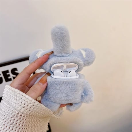 象 AirPodsPro2ケース  かわいい柔らかい airpods3ケース ふわふわ 手さわりいい  ギフトにおすすめ[M3608]
