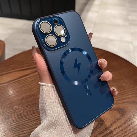 MagSafe対応 iPhone15Pro/15ProMaxケース 指紋防止 耐衝撃 iPhone14/13/12proケース レンズ保護 丈夫耐久性[M3879]