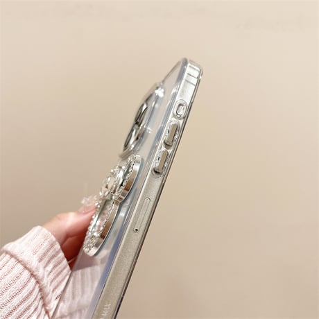 ジュエリーミラー iPhone16/16Proケース 透明 iPhone15/14plus/12カバー おしゃれ 人気品 [M4612]
