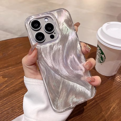 キラキラ iPhone15/15proケース オシャレ iphone14/13/12proカバー きれい シック 女子力アップ[M3886]