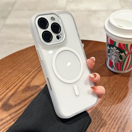 レンズ保護 iPhone16pro/15promaxケース Magsafe対応 耐衝撃加工 アイフォン14pro/13/promax/12カバー 黄ばまない 高品質 耐久性ある[M4903]