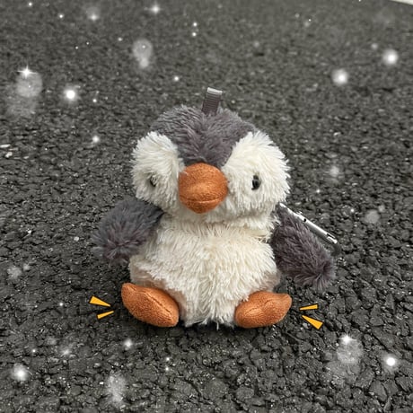 ペンギンぬいぐるみ Airpods 4/3ケース かわいい エアーポッズプロ２/１ケース 柔らかい 手さわりいい ギフトに最適[M4712]