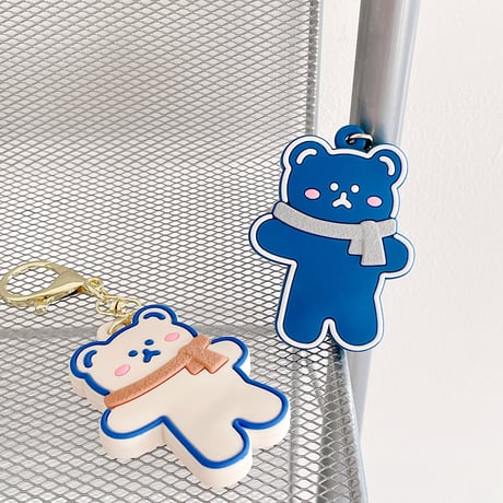 かわいいクマさん AirTag ケース  人気おすすめ bear エアタグカバー 高品質ソフトケース  キーホルダー付 紛失防止M520