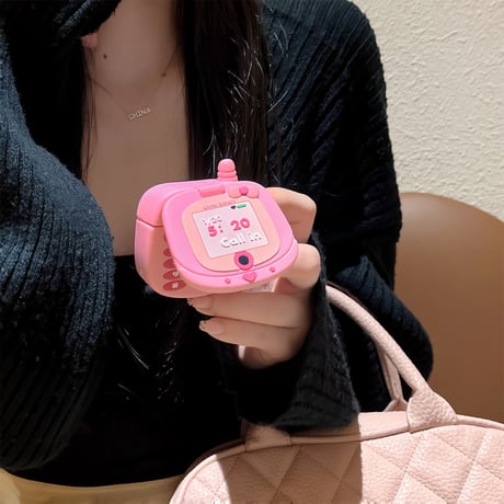 【Airpods 4】可愛いピンク Airpodspro2/proケース 鏡付 シリコン Airpods3/2カバー リング付き  ギフトに最適[M4553]