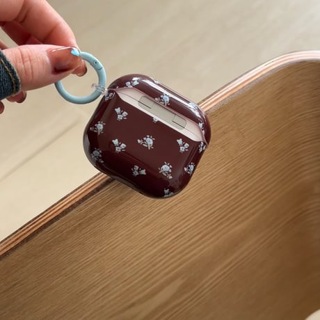 花柄 Airpods 4ケース ヨーロッパ風 Airpods3/2カバー Airpodspro2/pro リング/リボンキーチェーン エレガント[M4876]