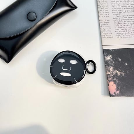 シートマスク airpods3/proケース  可愛いクリア エアーポッズカバー  リング付き お揃い人気品[M2004]