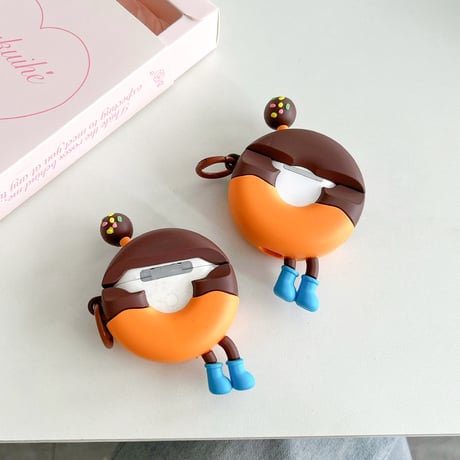 ドーナッツ Airpodspro2/pro1ケース  頑丈 シリコンAirpods3/2カバー 可愛い ギフトにおすすめ[M4450]