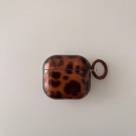 琥珀色 Airpods 4ケース ヒョウ柄 Airpods3/2カバー Airpodspro2/pro リング/熊キーチェーン 秋冬に人気[M4809]