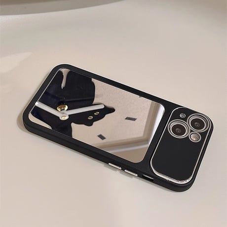 鏡 iPhone15/15Pro/15promaxケース  シンプル風 iPhone14pro/13Pro/12カバー 女子に人気 便利[M4028]
