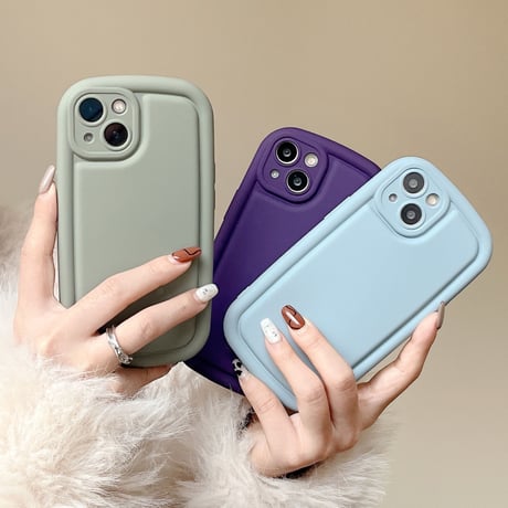 無地シンプル iPhone14pro/14ケース 全面保護 アイフォン13/12カバー 高級感 お揃い 男女兼用 [M2902]