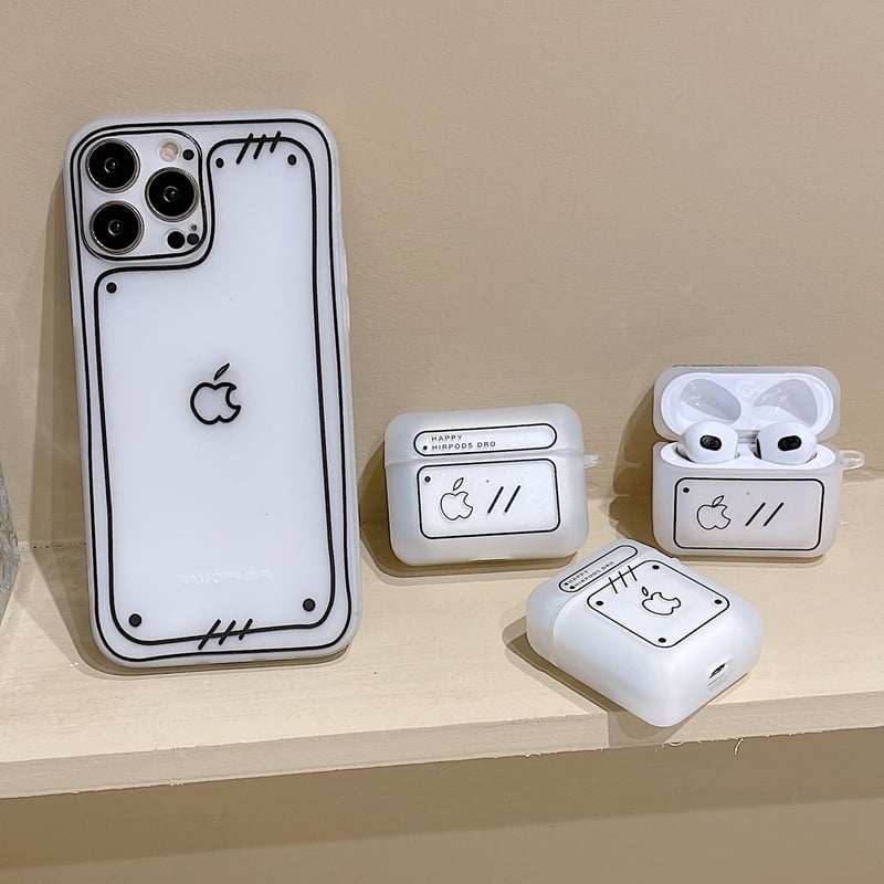 手書きアップル airpodsケース 第三世代対応 マット 高品質 airpodspro