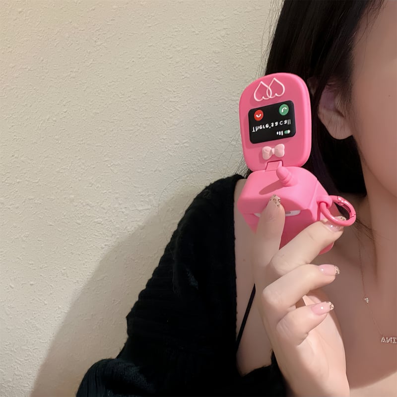 ♡ページ EMUケース16pro AirPods Pro ピンク ピンクパプリカ AirPods4