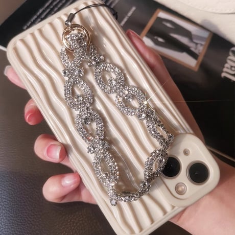 贅沢 スマホストラップ ジュエリー Airpods キーチェーン 女子力アップ 大人可愛い 高級感おしゃれ iphone、Galaxy、AQUOSなど全種類対応 ギフトにおすすめ[M5190]