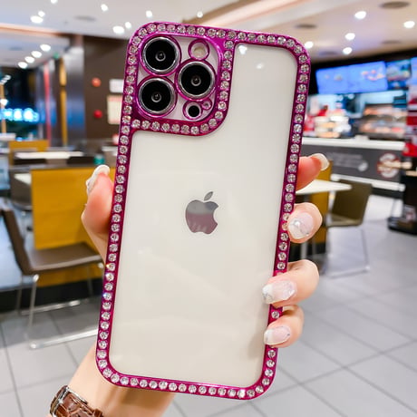 ジュエルデコiphone13/12proケース オシャレ キラキラ iphone11pro/XSカバー  ファッション 綺麗 クリアカバー[M1653]