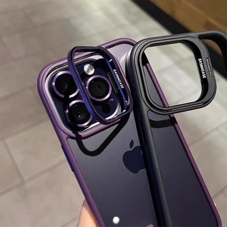 MagSafe対応 iPhone15pro/15promaxケース  レンズ保護フィルム付 スタンド付  耐衝撃 カッコイイ iphone14/13/12カバー[M3566]
