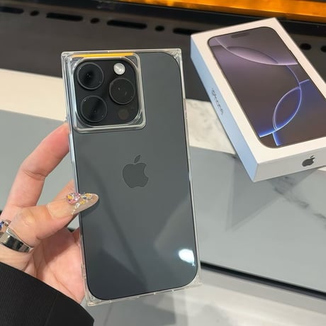 スクエア iPhone16/16proケース 高透明 iPhone15promax/14/13カバー 艶感 シンプル 四角 [M5353]