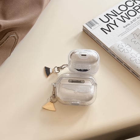 富士山 Airpods 4ケース 動く雪 Airpodspro2/proカバー Airpods第3/2世代 かわいい 山キーホルダー プレゼントにおすすめ[M5067]