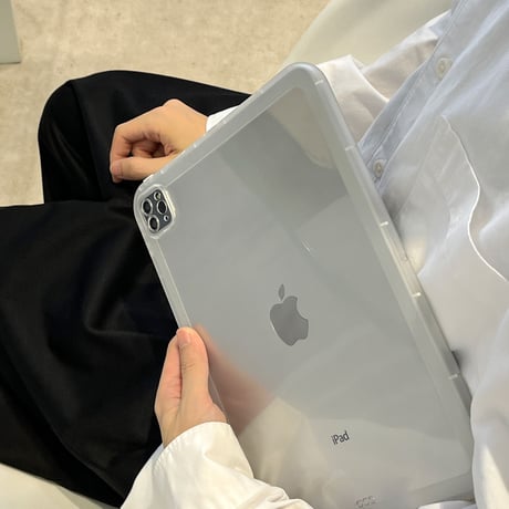 透明 背面型 iPad Pro11inchケース  艶あり iPad Air第4/3世代カバー mini4/5/6  シンプル 使いやすい 軽量頑丈  男女兼用[M2476]