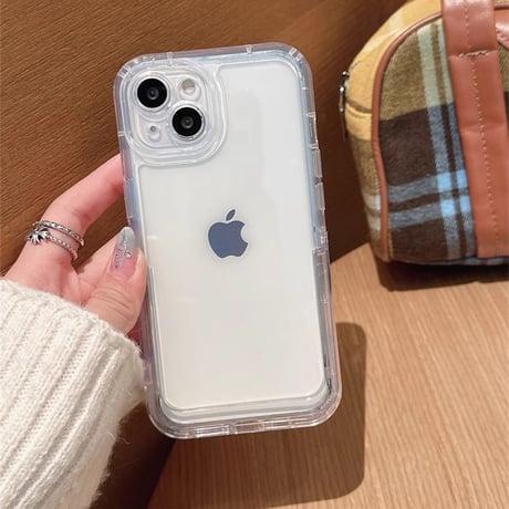 スタンド付 iPhone16/16Proケース クリア 黄ばまない iPhone15Pro/14/13Promaxカバー 丈夫 [M4645]