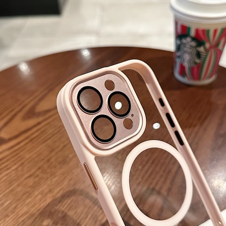 レンズ保護 iPhone16pro/15promaxケース Magsafe対応 耐衝撃加工 アイフォン14pro/13/promax/12カバー 黄ばまない 高品質 耐久性ある[M4903]