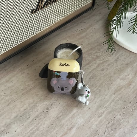 コアラ Airpods 4ケース 可愛すぎ Airpods3/2カバー Airpodspro2/pro  キーホルダー付き ギフトにおすすめ[M5021]