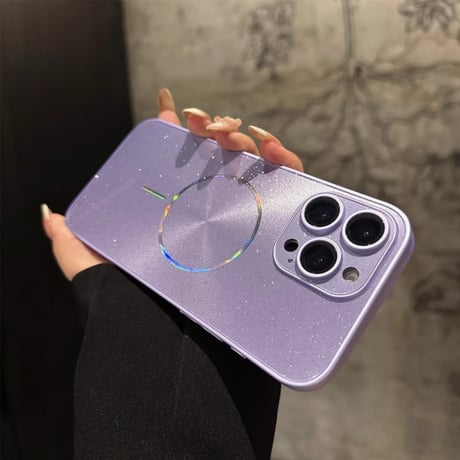 キラキラ iPhone16Pro/16plusケース 耐衝撃 Magsafe対応 iPhone15promax/14/13proカバー 高級感 全面保護 贅沢 存在感抜群[M5411]