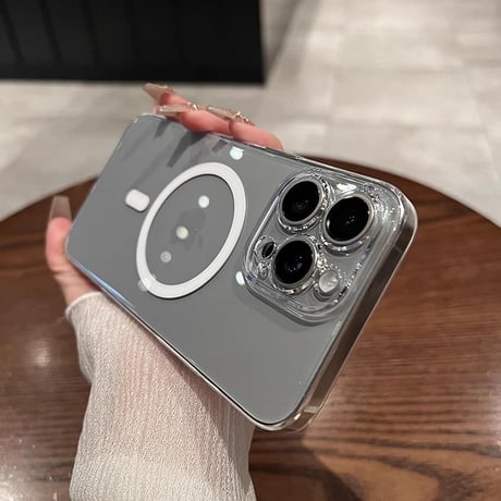 黄ばまない高透明 iPhone16Pro/16ProMaxケース  Magsafe 軽量薄型 iPhone15/14Pro/13promaxクリアケース  カメラ保護 ハード [M4694]