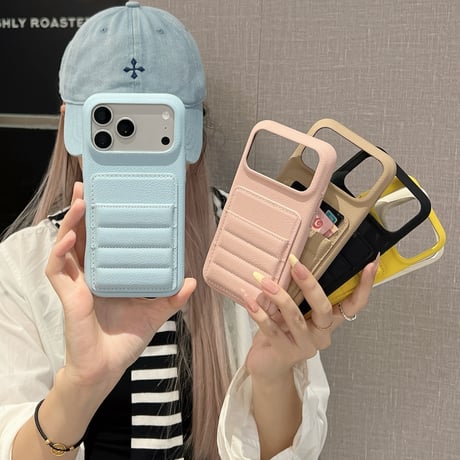 カード収納 iPhone17Pro/17ケース レザー iPhone16ProMax/15Ppro/14カバー シンプル 上品 高品質 便利 [M6454]